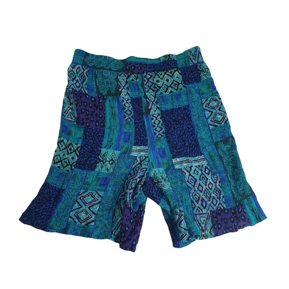 Women Boho Shorts Crepe Cotton Stretch Waist 26 Inch Casual Beach Core Vacation - Picture 7 of 7